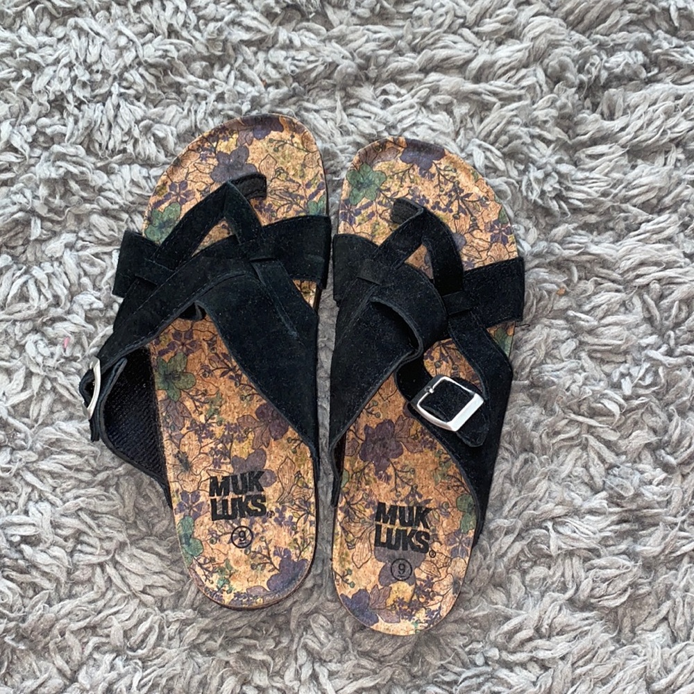 Muk Luk Slide On Sandals